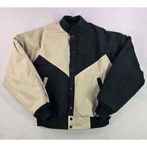 Vintage 90s Mo Betta Mens Medium Black Beige Geometric Western Jacket Cowboy